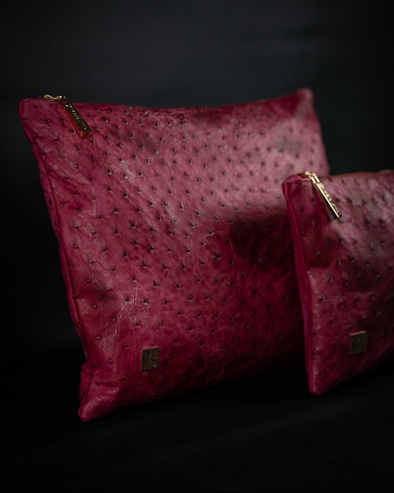 Italian Ostrich Leather - Pink