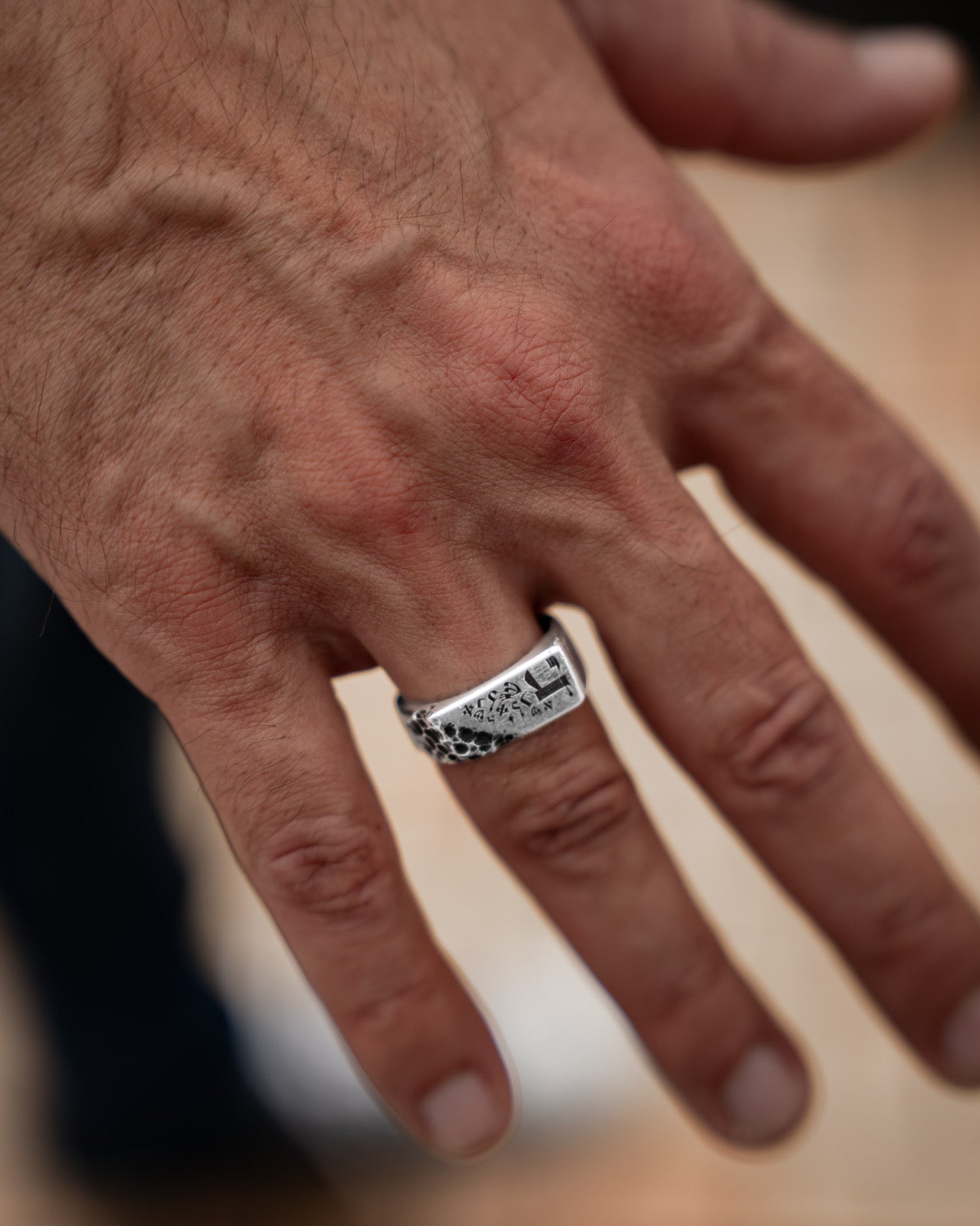 ISRAEL LETTERS – 925 Silver Ring