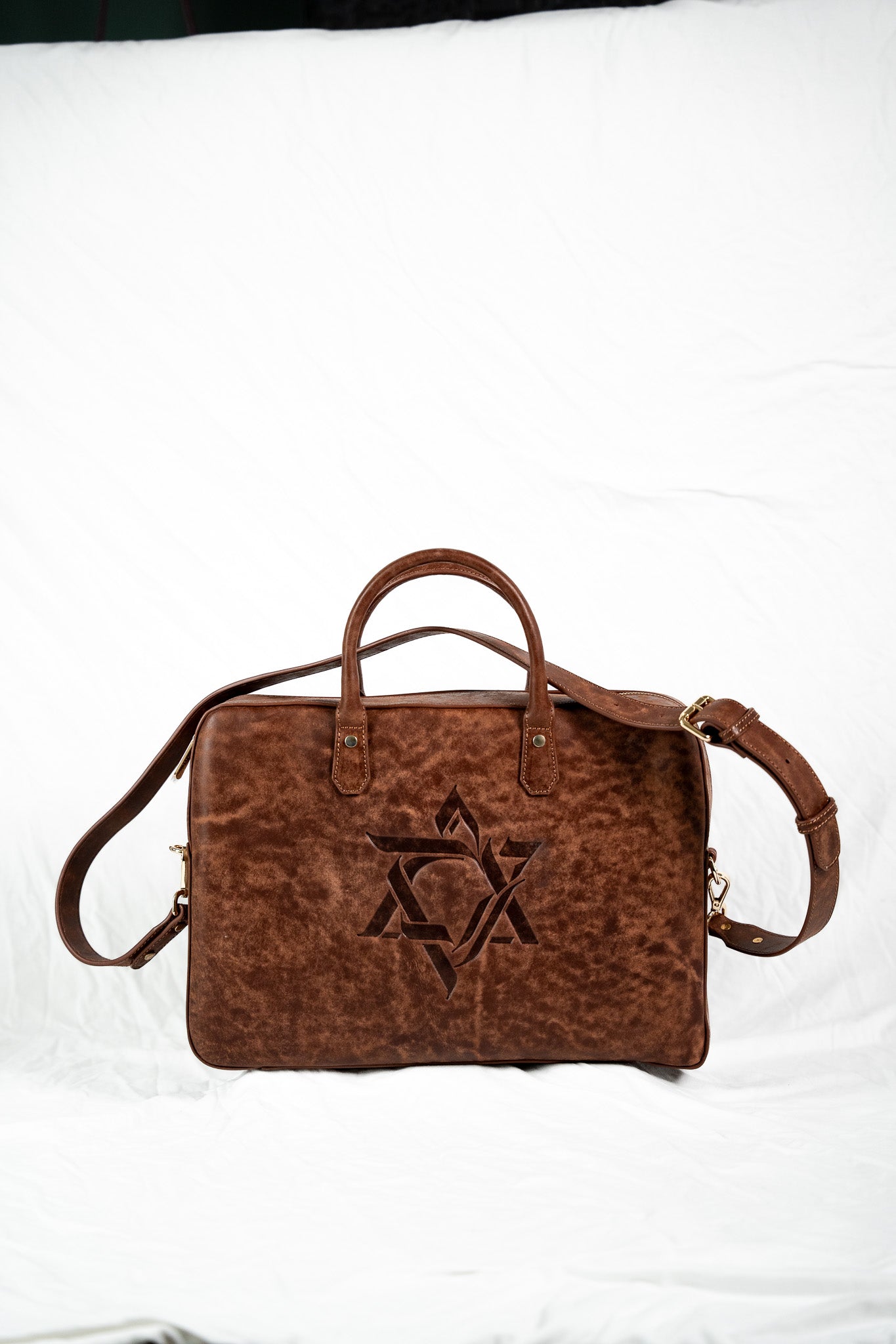 Multi-Use Travel & Laptop Bag – Brown, Magen David