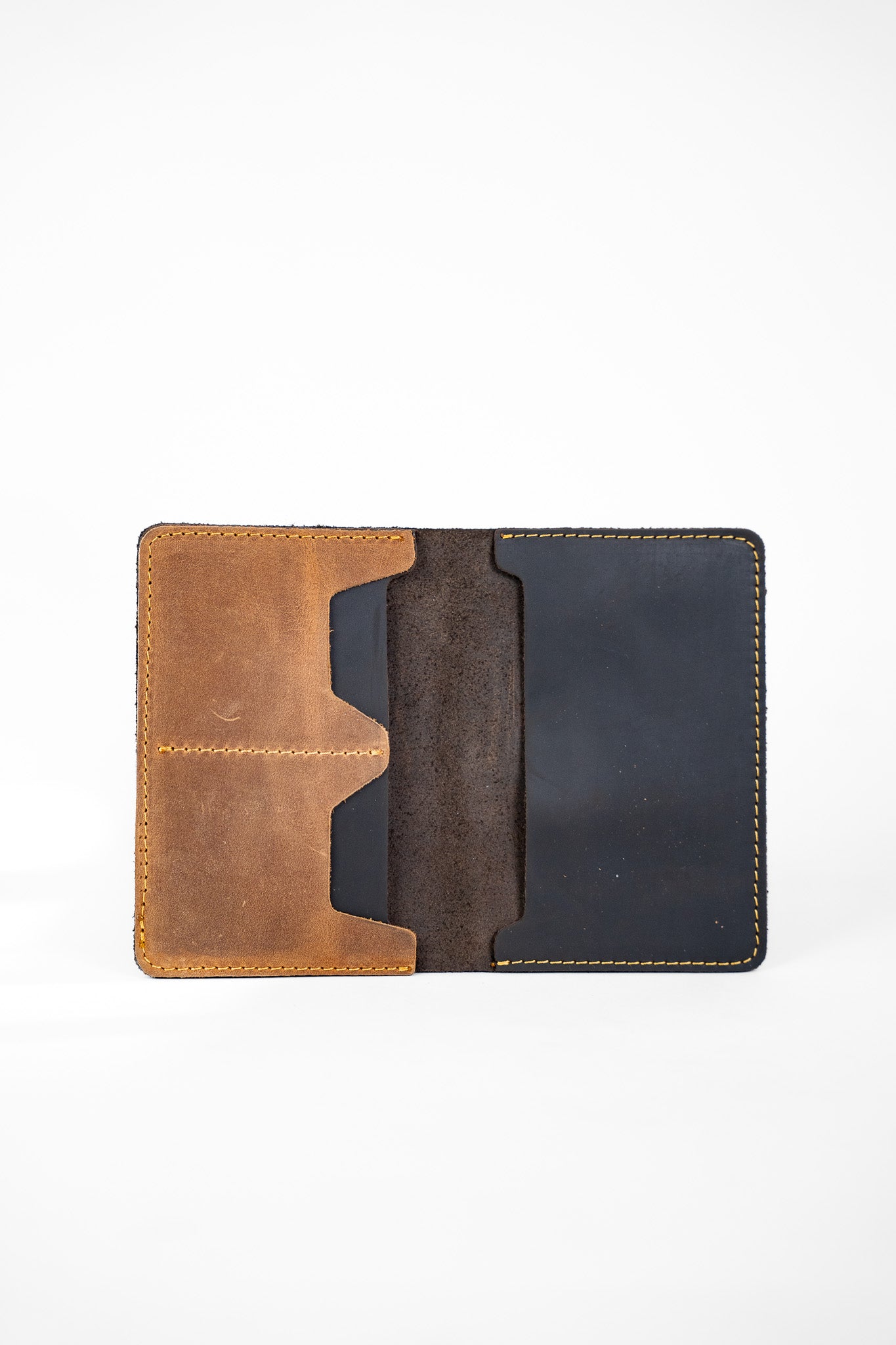 Leather Passport Case – Dark Brown