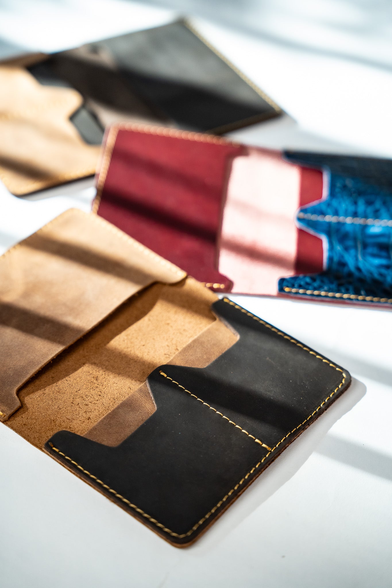 Leather Passport Case – Dark Brown