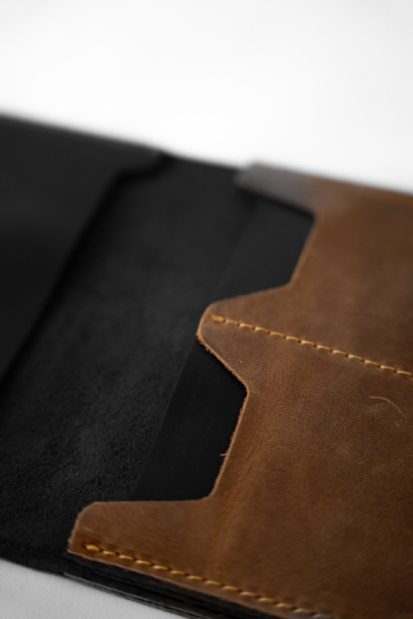 Leather Passport Case – Dark Brown