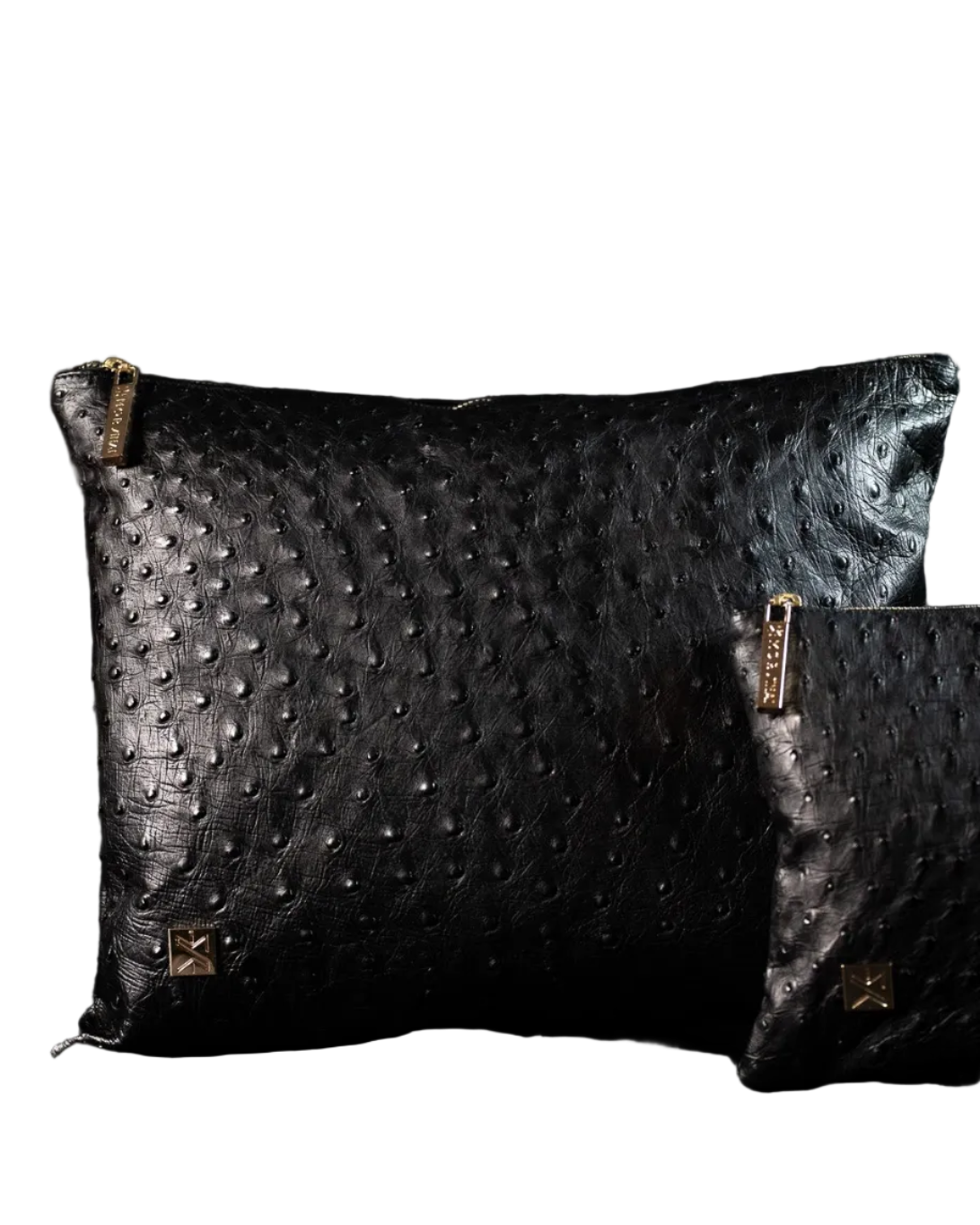 Italian Ostrich Leather - Black