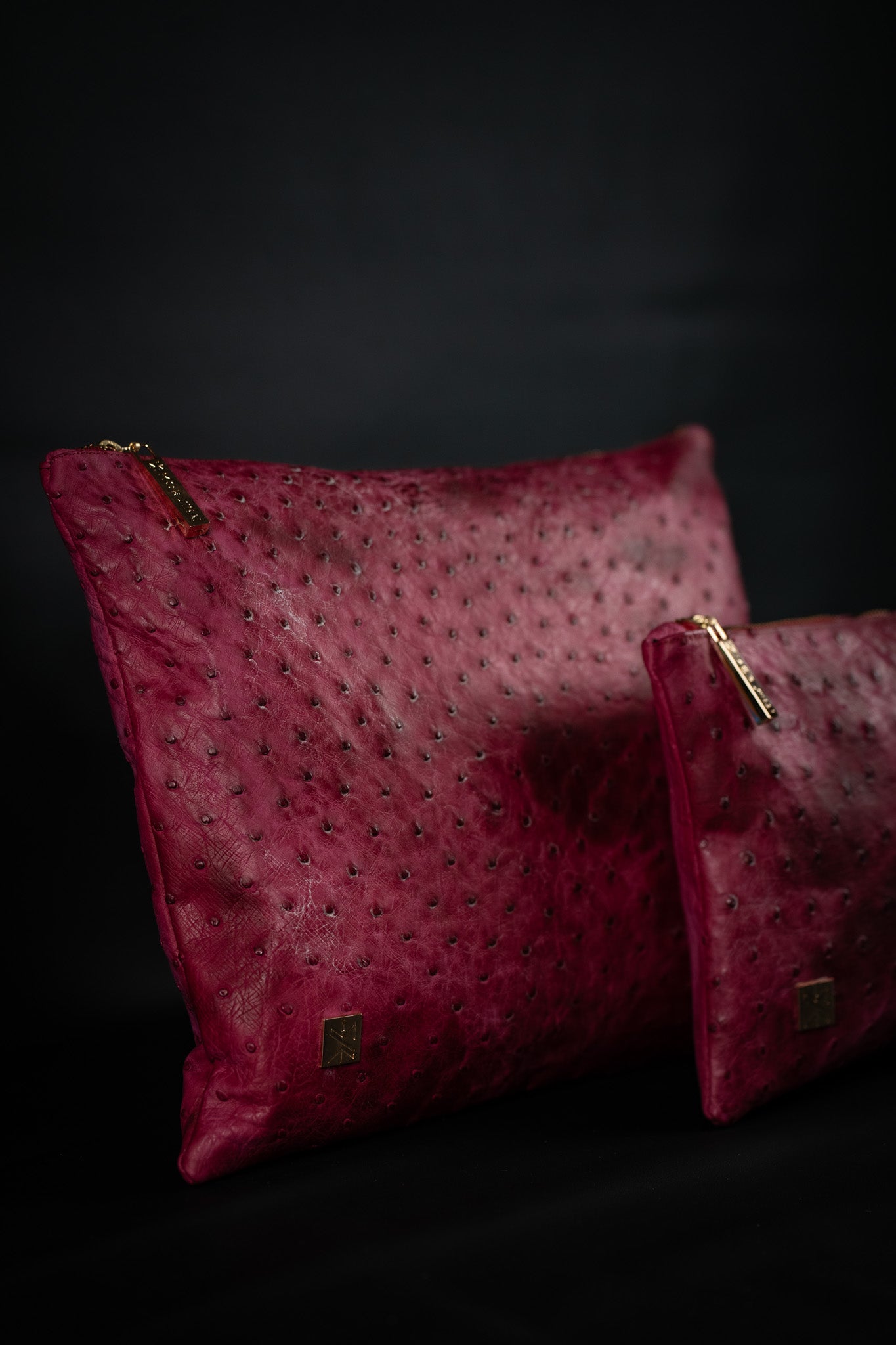 Italian Ostrich Leather - Pink
