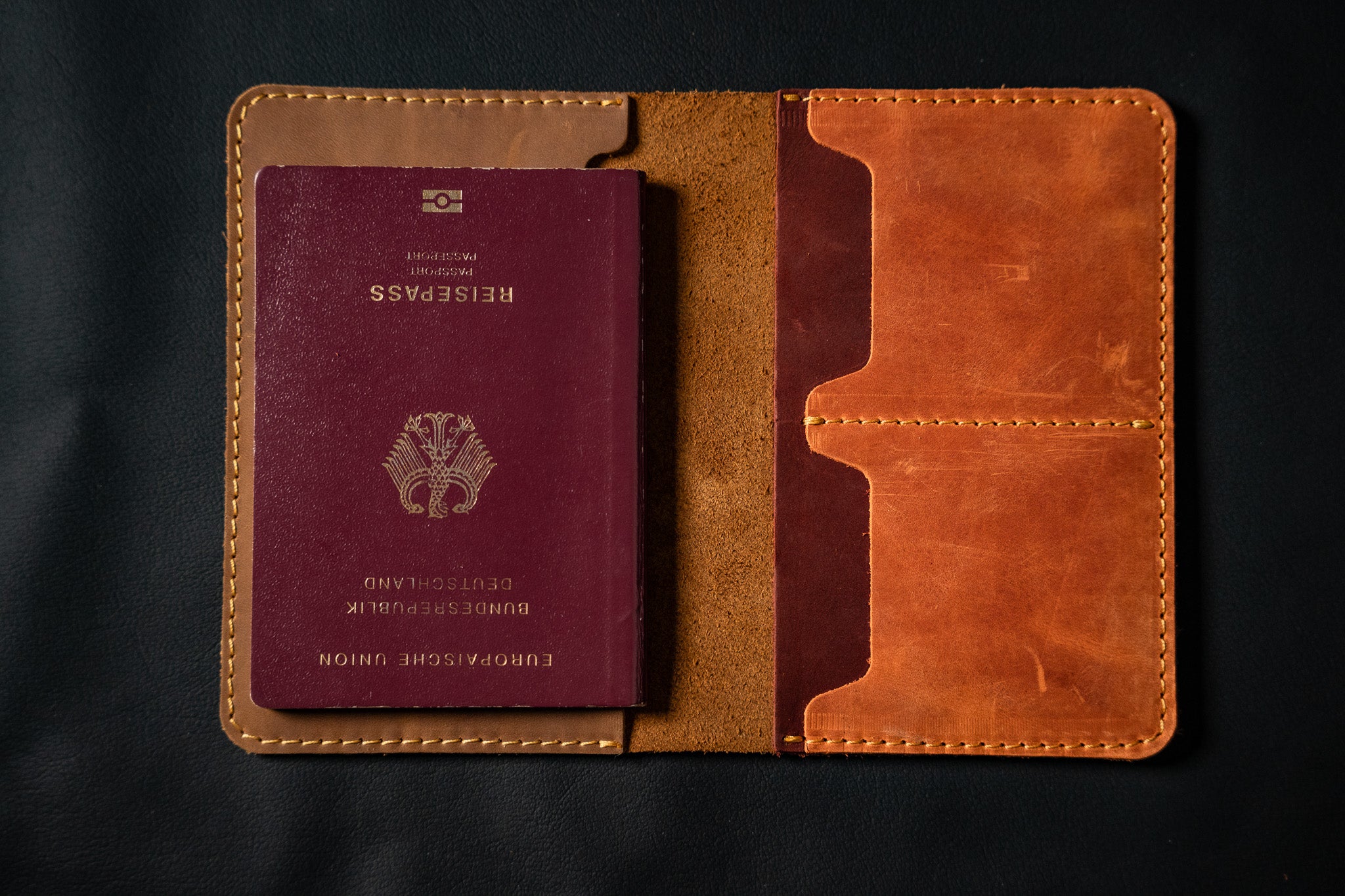 Leather passport cases