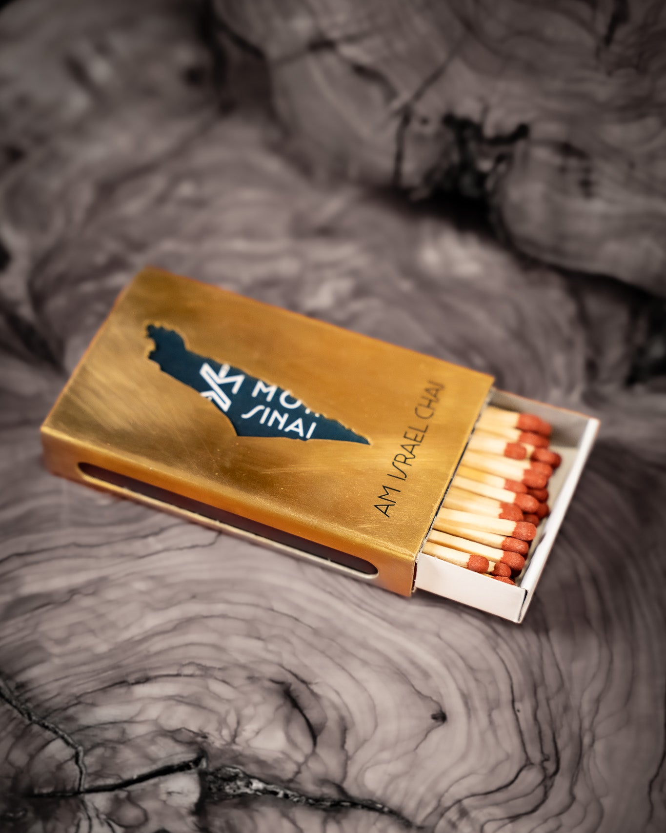Brass Matchbox Cover - Am Israel Chai