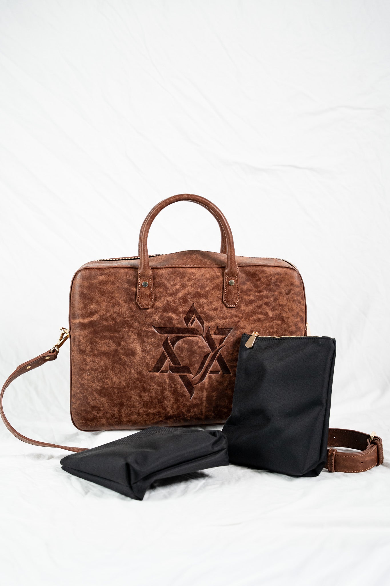 Multi-Use Travel & Laptop Bag – Brown, Magen David