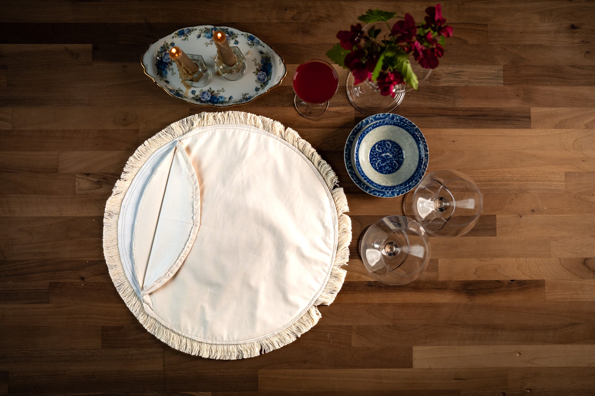 Leather Matzah Covers - Silver stirpes