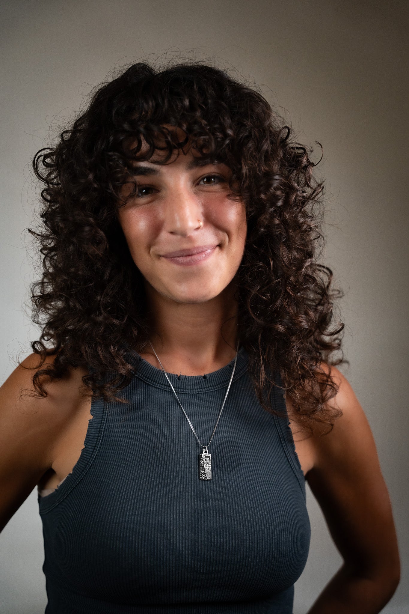 925 Silver Israel Letters Pendant – Women's