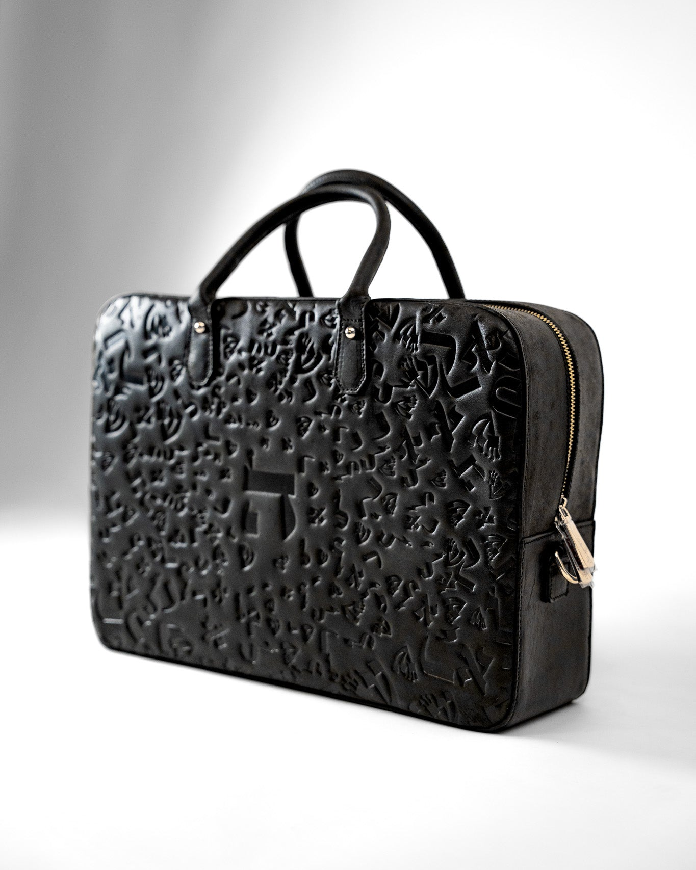 Multi-Use Travel & Laptop Bag – Black, Israel Letters